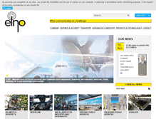 Tablet Screenshot of elno.fr